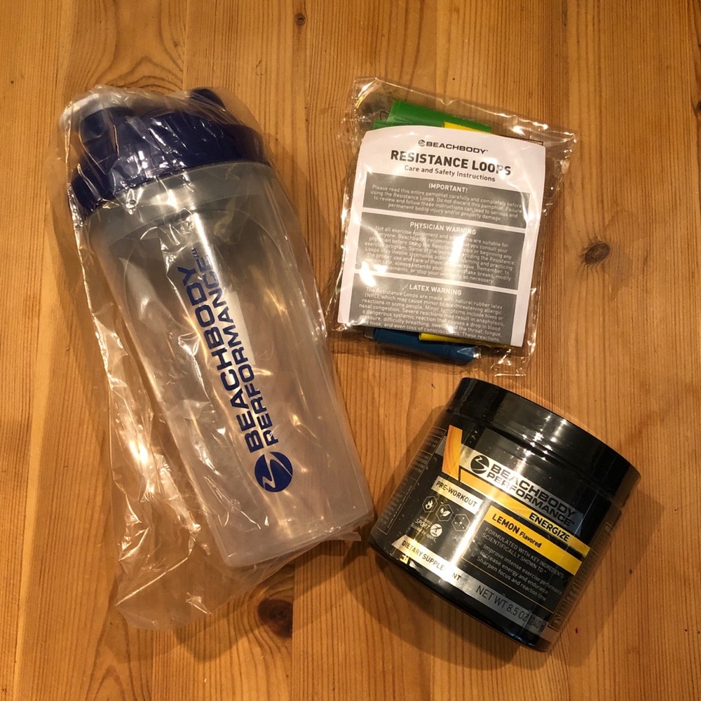 Shaker Bottle + 12” Resistance Loops + Energize